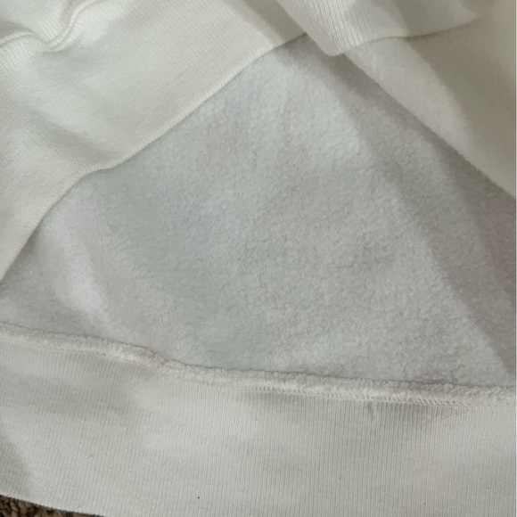 Vintage Champion Reverse Weave Sweatshirt Women’s Sz L White Spellout Logo - Picture 7 of 11